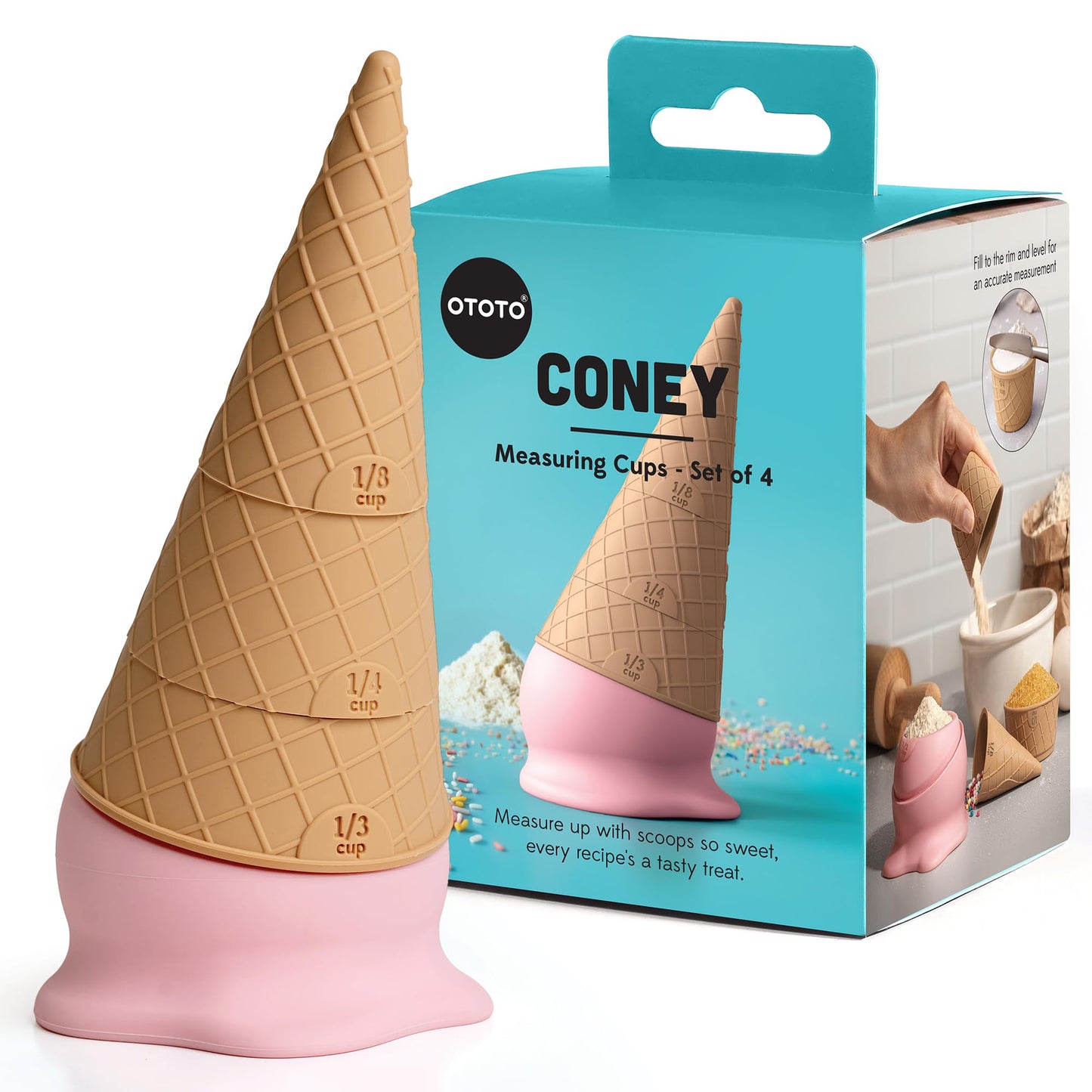 Ice Cream Measuring Cups Set