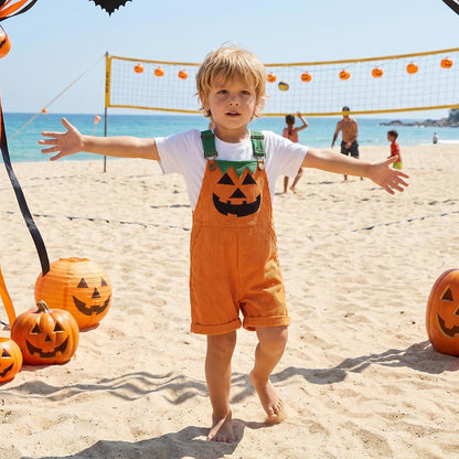 😈🎃 TODDLER HALLOWEEN DEVIL OVERALLS