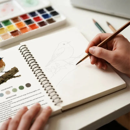 🔥Christmas Sale🎁 🖼️Beginner-Friendly💕 Watercolor Workbook