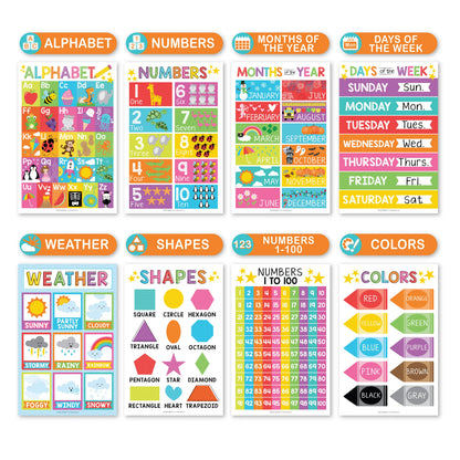 🏫BACK-TO-SCHOOL SALE: COLORFUL EDUCATIONAL POSTERS — SET OF 15!🏫