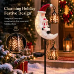 🔥🔔 Christmas Moon Solar Stake Light