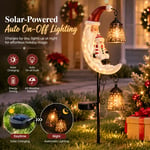🔥🔔 Christmas Moon Solar Stake Light