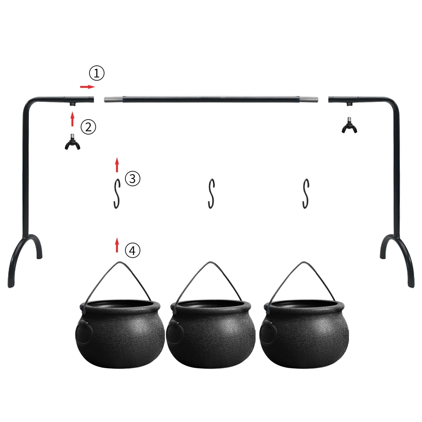 🧙♀️ Hocus Pocus Halloween Witch Cauldron Decor