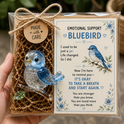 🎁Buy 3, Get 1 Free 💛 Emotional Support Glass Animal Gift – A Little Reminder You Matter.