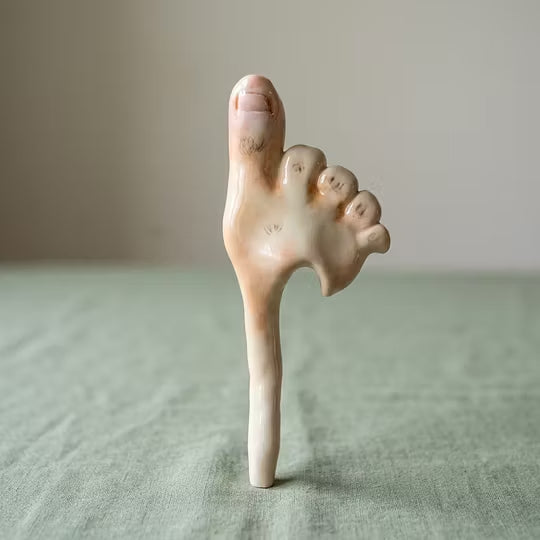 Holiday Special: Handmade Quirky Ceramic Foot Straw
