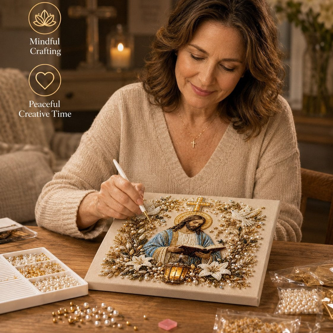 🙏Christian DIY Pearl Diamond Painting Art Kit
