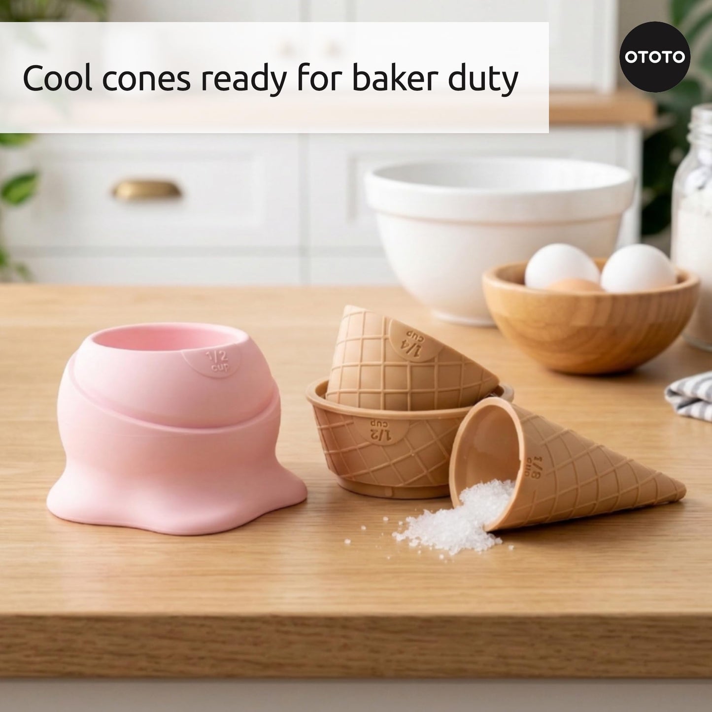 Ice Cream Measuring Cups Set