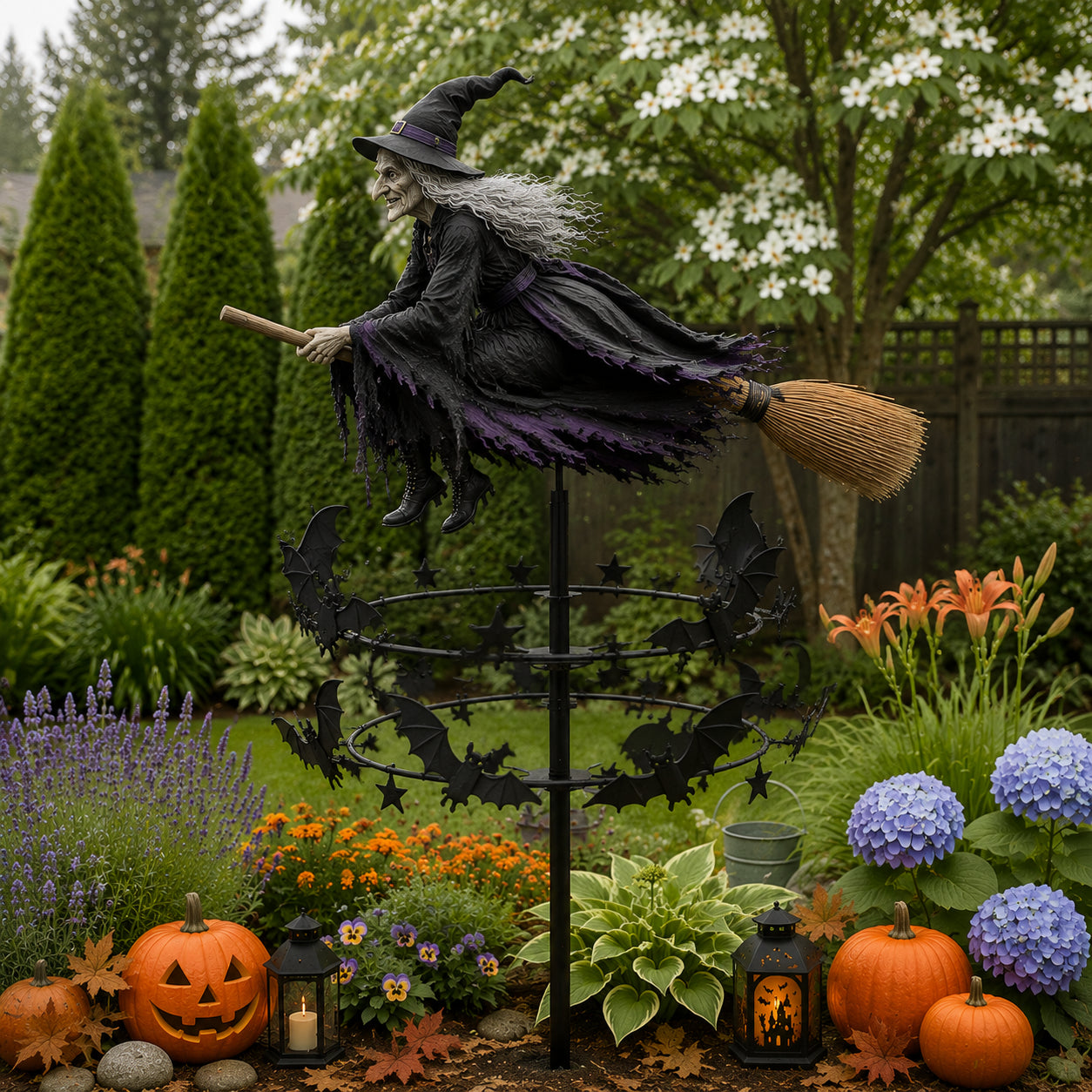🔥 Limited time – 🧙‍♀️ The Enchanted Witch Garden Wind Spinner