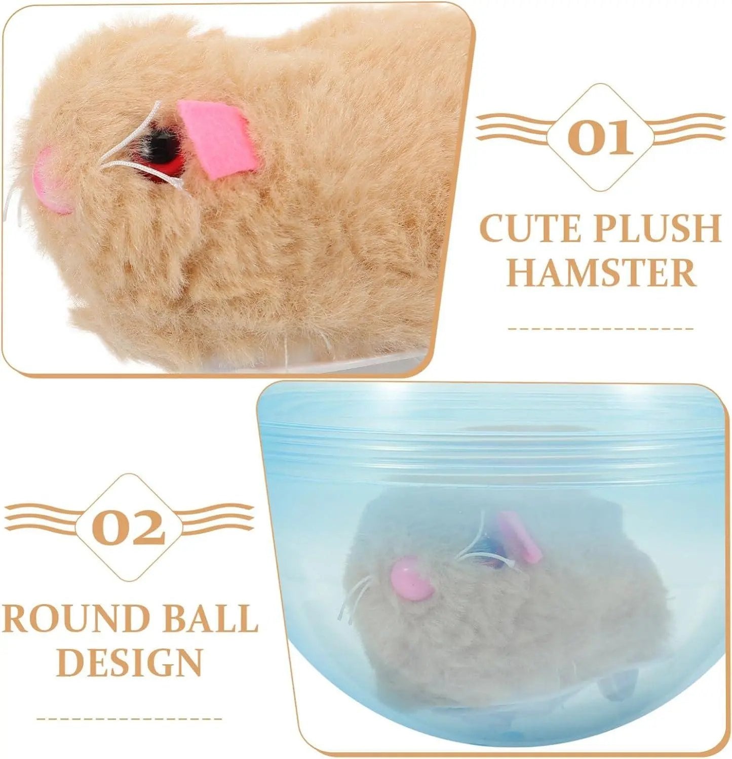 🐾Auto-Rolling Ball with Mouse Hands-Free Play for Indoor Cats