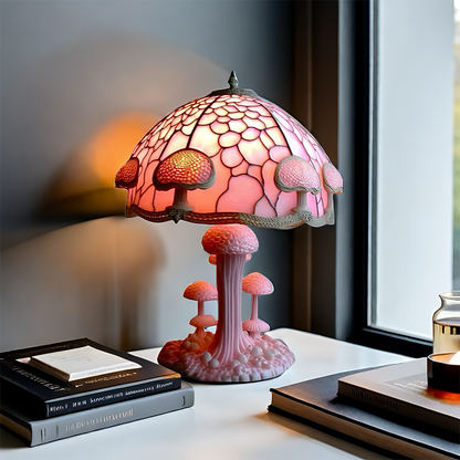 🍄 Tiffany-Style Mushroom Lamp