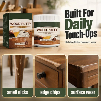 🚪Wood Repair Filler Putty – Fills Cracks & Chips, Smooths Surfaces