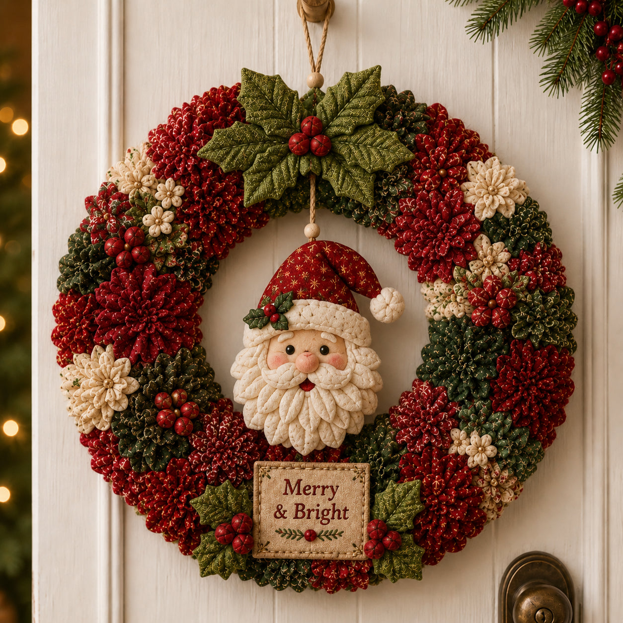 🔥 3D Fabric Poke Wreath DIY Kit