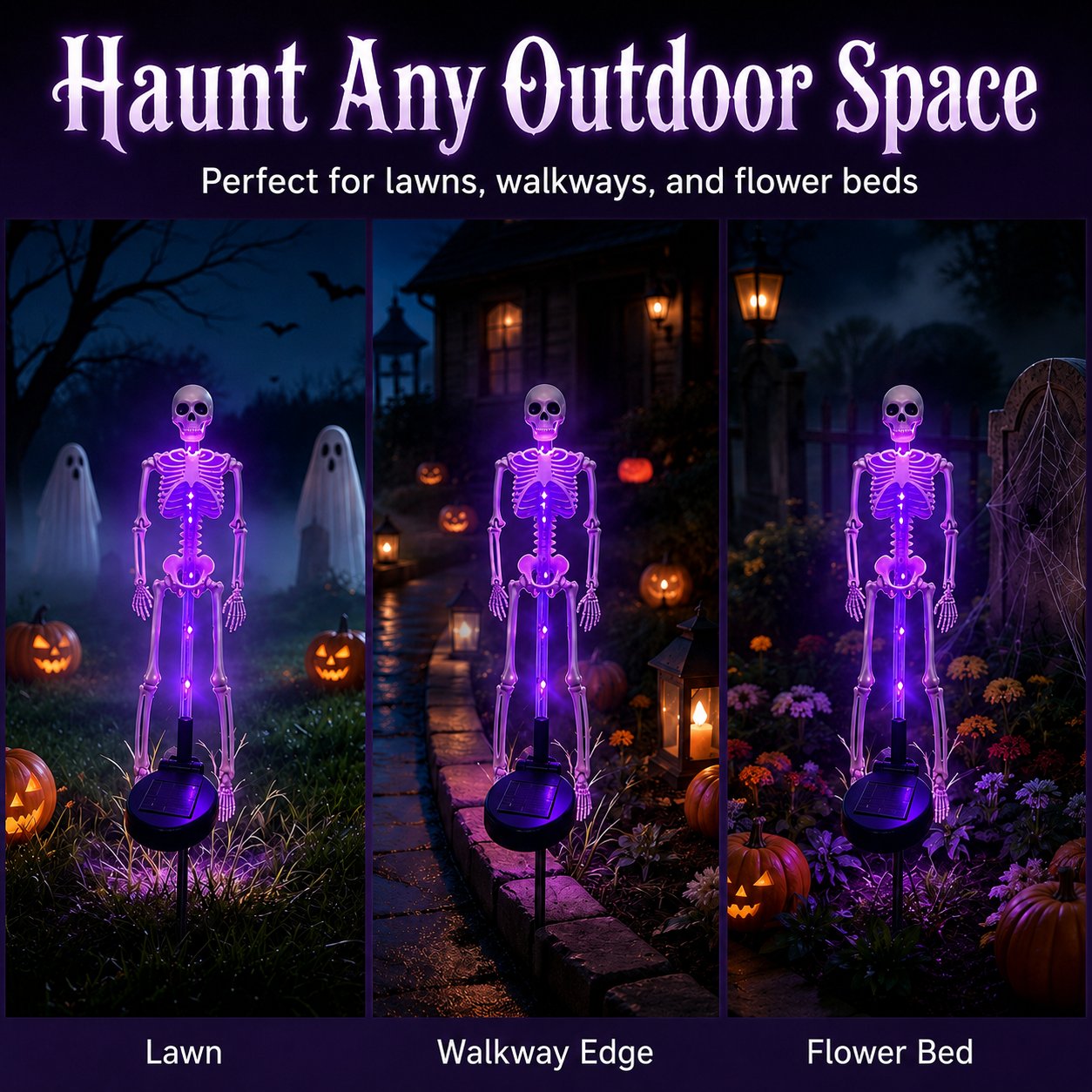 🎃 Halloween Early Bird Sale 🔥💀 Solar Skeleton Yard Stake