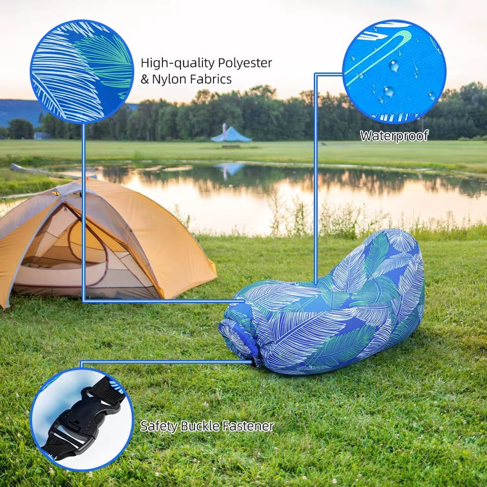🌴 Relax Anywhere with Your Portable Inflatable Lounger