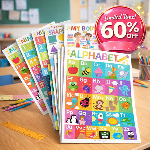 🏫BACK-TO-SCHOOL SALE: COLORFUL EDUCATIONAL POSTERS — SET OF 15!🏫