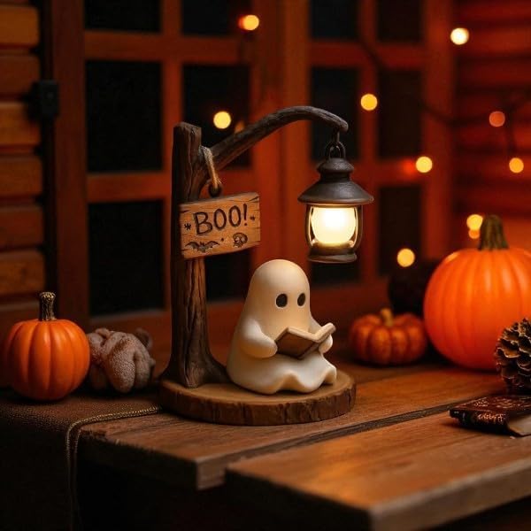 👻📚 CUTE GHOST READING LAMP