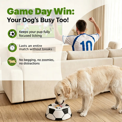 ⚽🐶 PAWPACE SOCCER-STYLE MULTI-PURPOSE DOG LICK BOWL