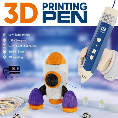🖌️Hot Sale- Educational Toys Rocket Low-Temperature 3D Printing Pencil
