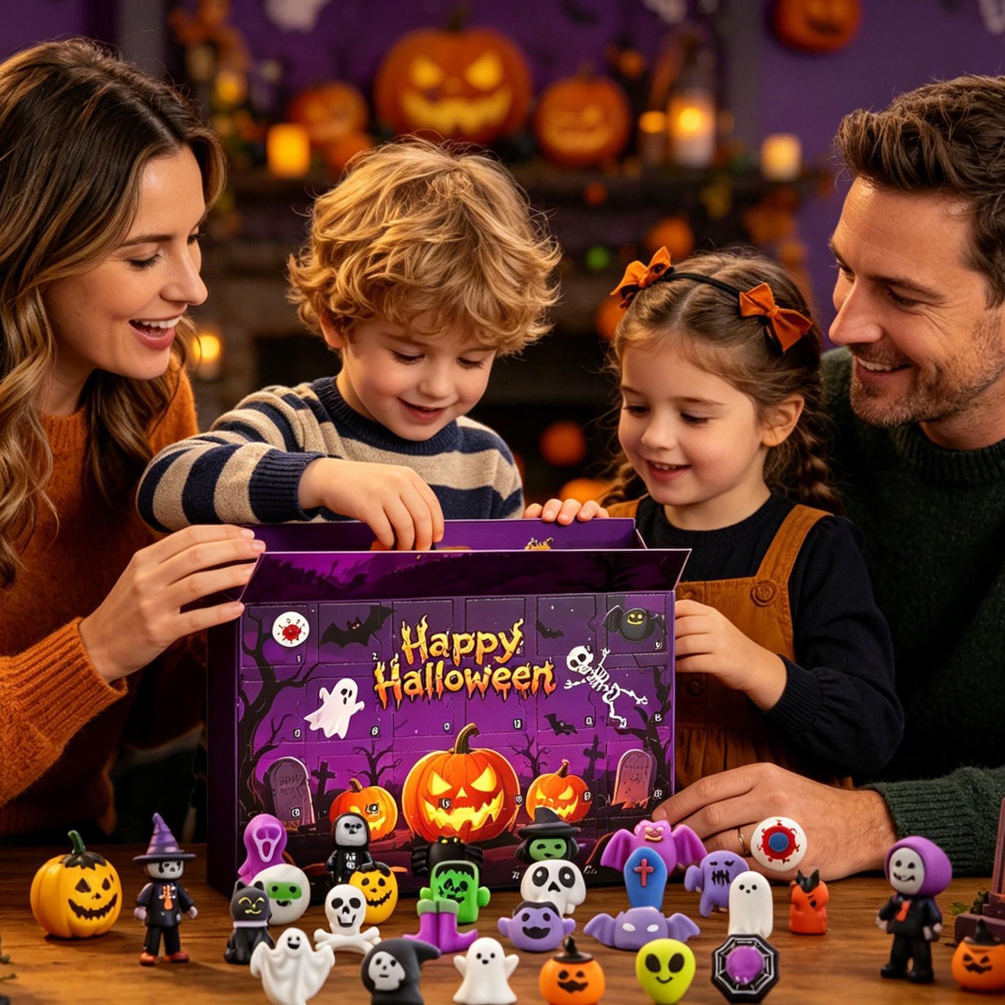 🎃👻Halloween Advent Calendar 2026|24 Days Mochi Squishy Toys Countdown Calendar for Kids