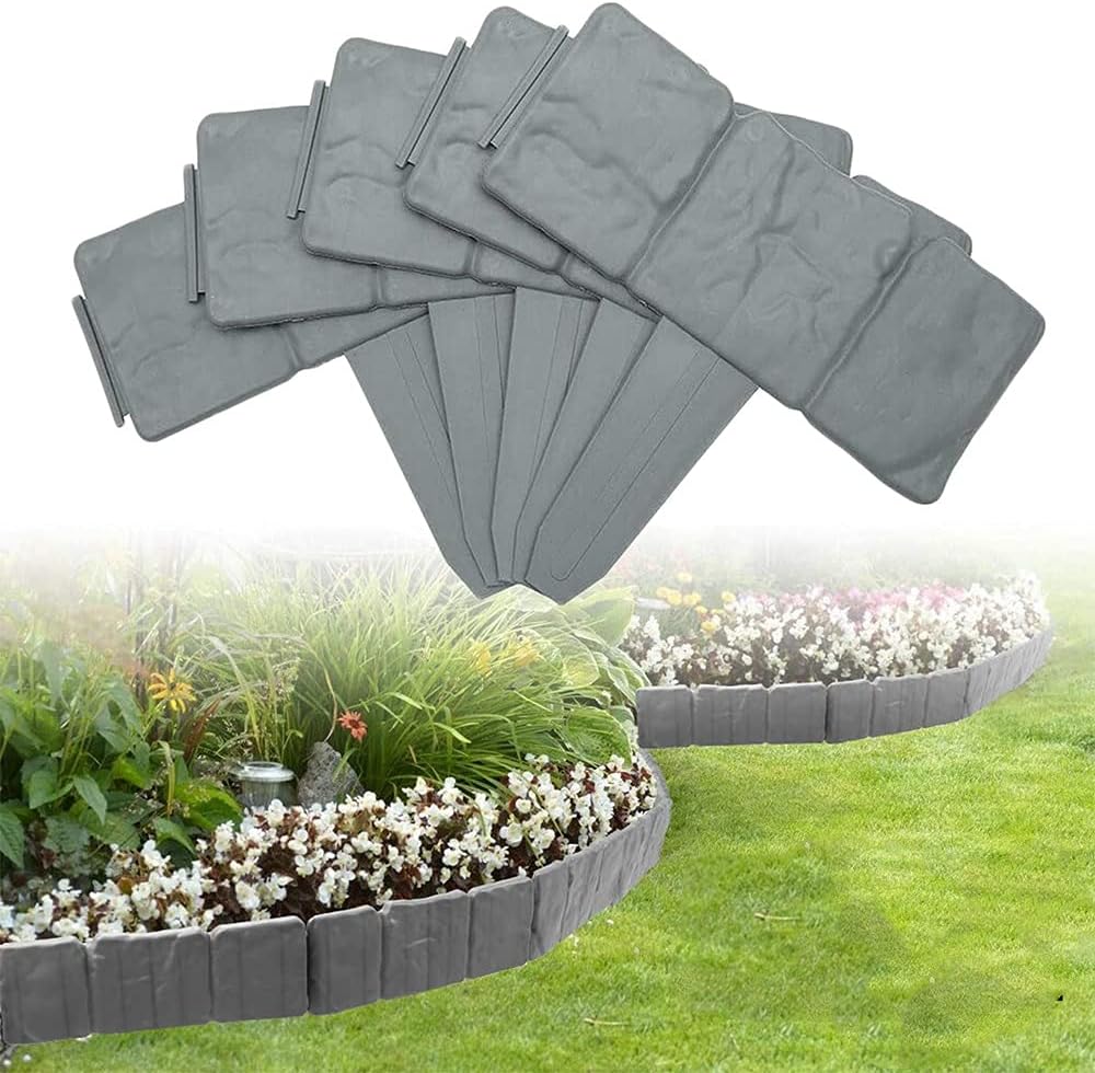 🏡Interlocking Stone-Effect Garden Edging