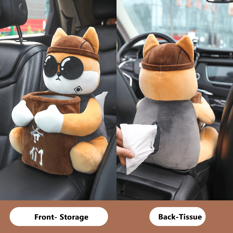 😍 Cute Plush Doll Tissue Box