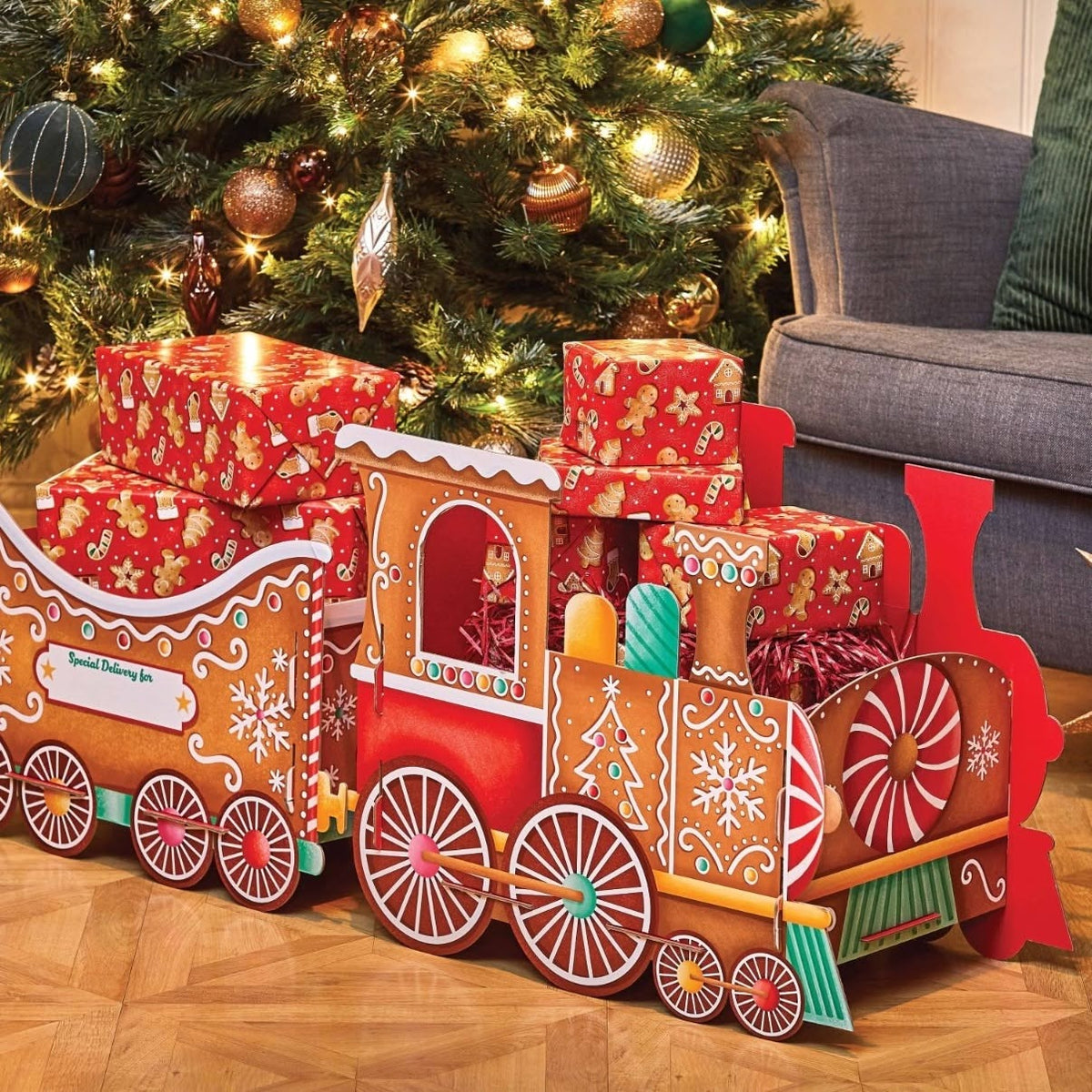 🔥Christmas Sale🎁Santa's Christmas Presents Train Gift Box — Spark Instant Holiday Wonder and Unforgettable Joy
