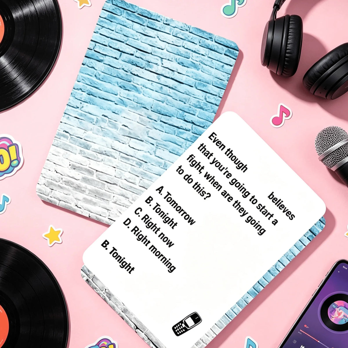 Lyrics Pop Quiz Pop Quiz 90s & 2000s Edition Music Trivia Game