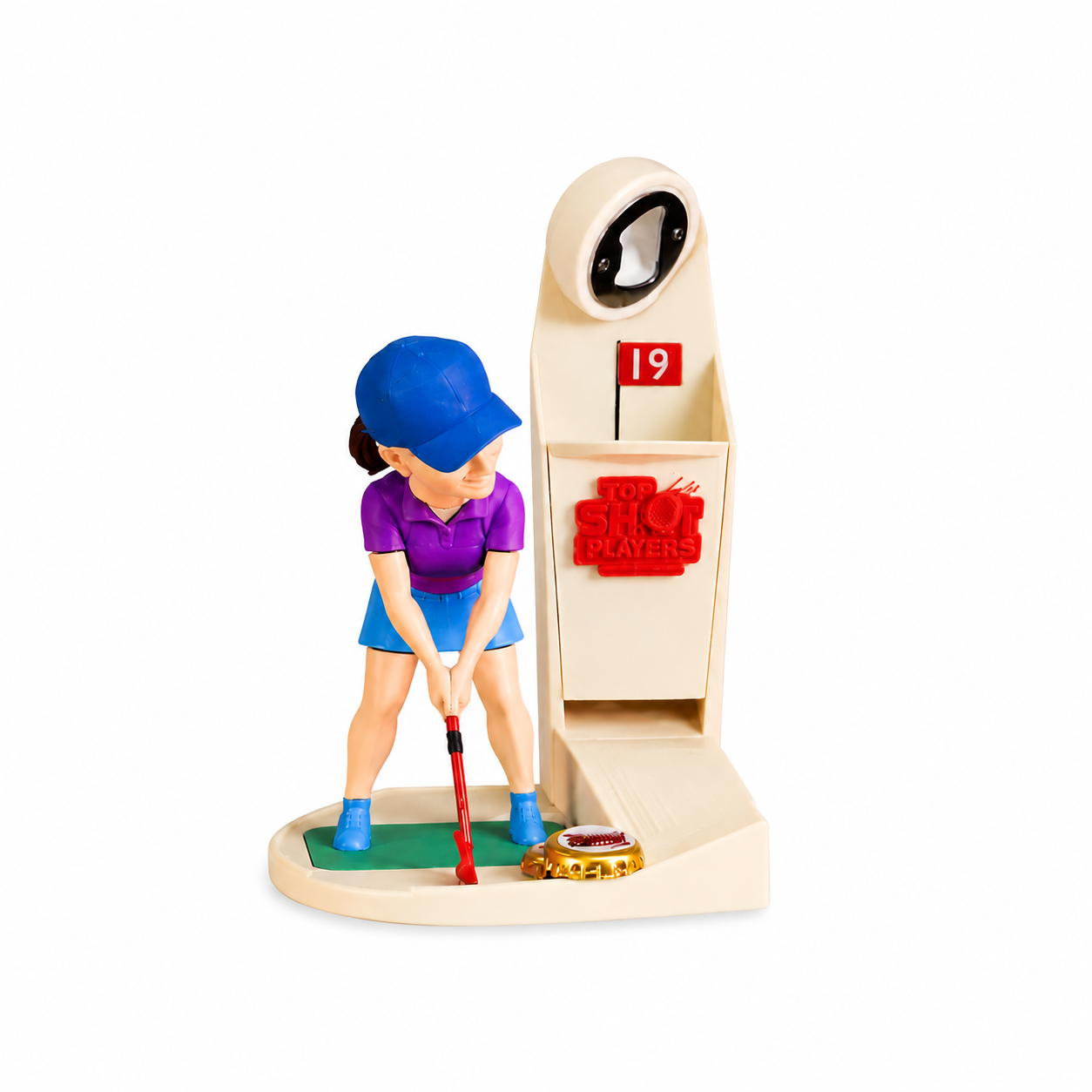 Golf-themed creative bottle opener