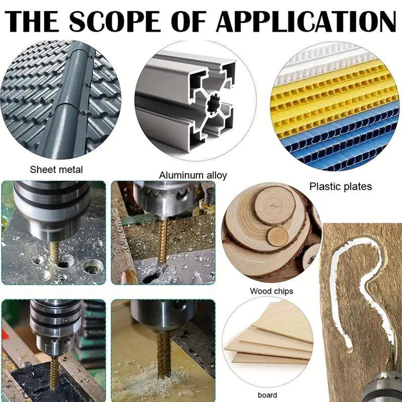 🔥HOT SALE ✨🛠️ 6-Piece Serrated Side-Cutting Drill Bit Set