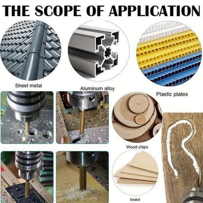 🔥HOT SALE ✨🛠️ 6-Piece Serrated Side-Cutting Drill Bit Set
