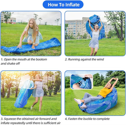 🌴 Relax Anywhere with Your Portable Inflatable Lounger