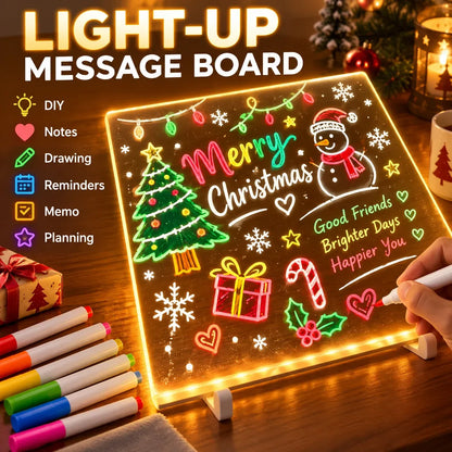 ✨ Reusable LED Message Board – Write, Glow, Wipe & Create Again