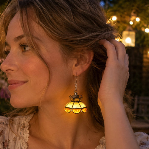 ✨ Whimsical Lamp Shade Earrings