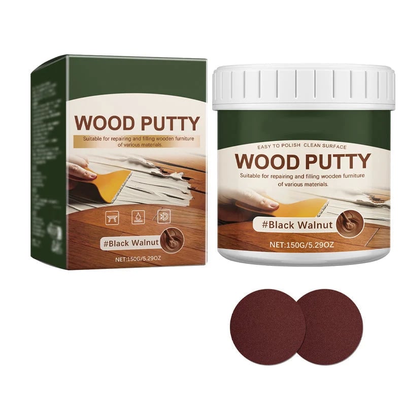 🚪Wood Repair Filler Putty – Fills Cracks & Chips, Smooths Surfaces