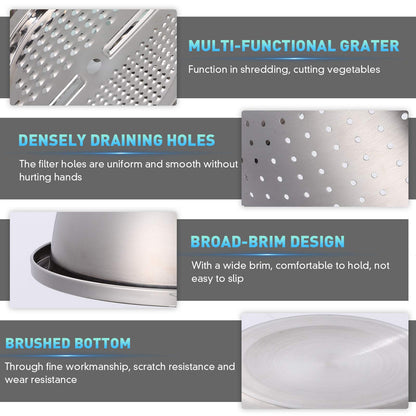 🥗 Prep, Drain &amp; Grate — All in One Smart Kitchen Bowl!