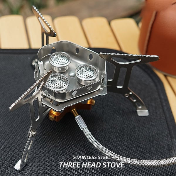 📢BUY 2 GET FREE SHIPPING ⏰Camping Gas Burner – 5800W, Piezo Ignition, Windproof 🔥
