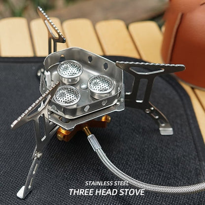 📢BUY 2 GET FREE SHIPPING ⏰Camping Gas Burner – 5800W, Piezo Ignition, Windproof 🔥