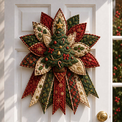 🎉 Holiday Celebration 🎄 – Festive Quilted Christmas Door Hanging DIY Sewing Kit