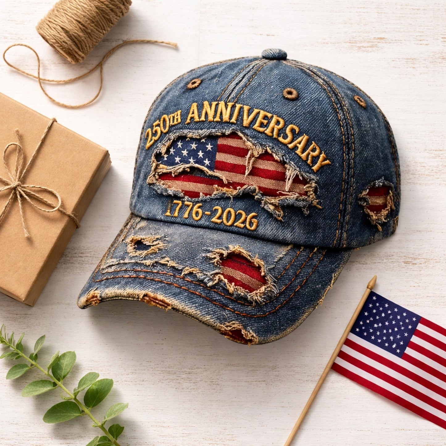 🧢USA 250th Anniversary Hat 1776-2026, American Flag Independence Day Cap