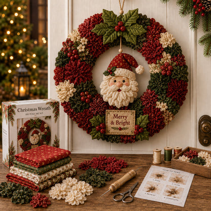 🔥 3D Fabric Poke Wreath DIY Kit