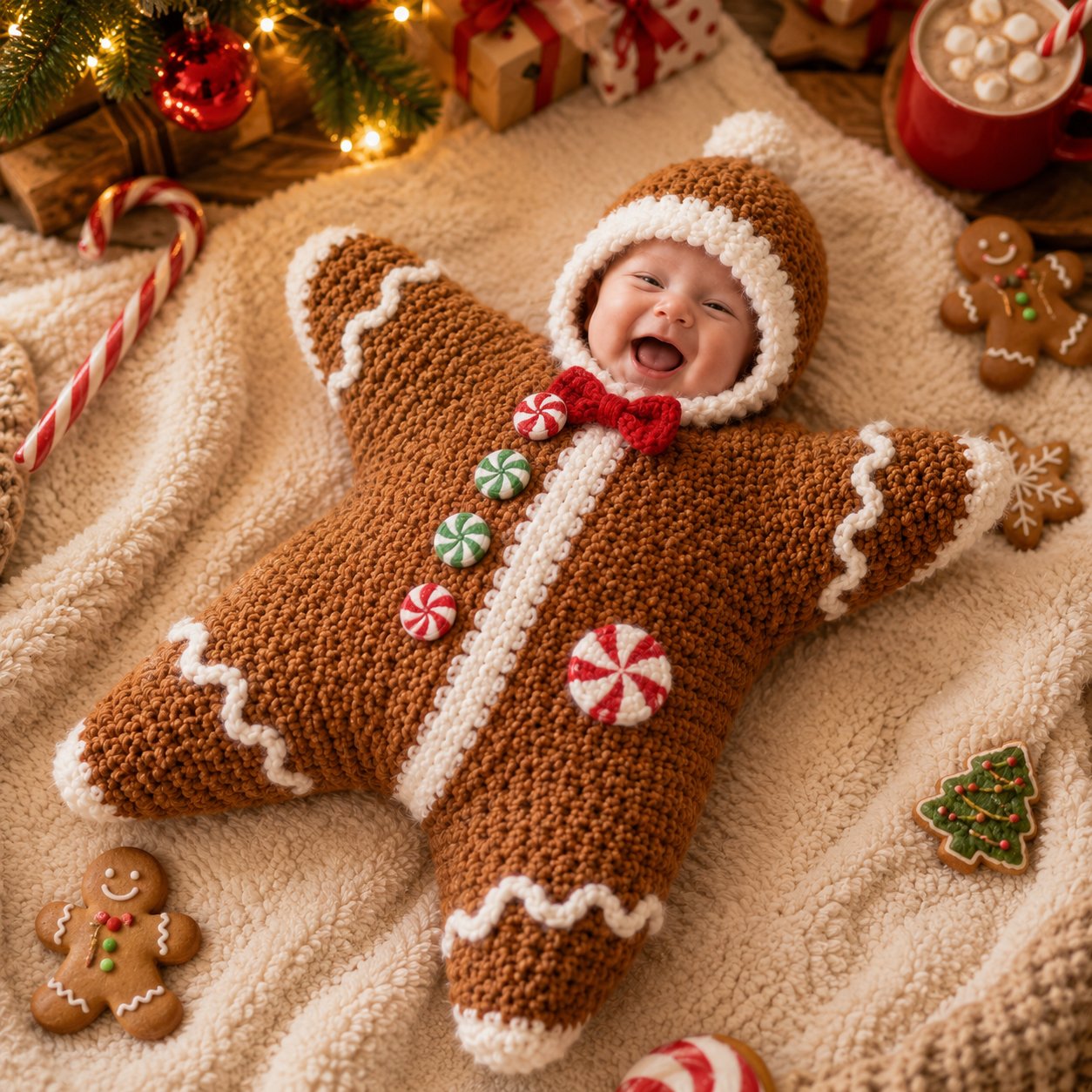 🍪 Gingerbread Baby Star Suit