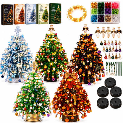 🔥Christmas Sale🎁🎄✨ DIY Beaded Christmas Tree Kit – 🎅Create Your Own Sparkling Holiday Decoration