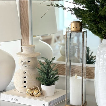 🔥Christmas Sale🎁Christmas Handmade Terracotta Snowman Figurines
