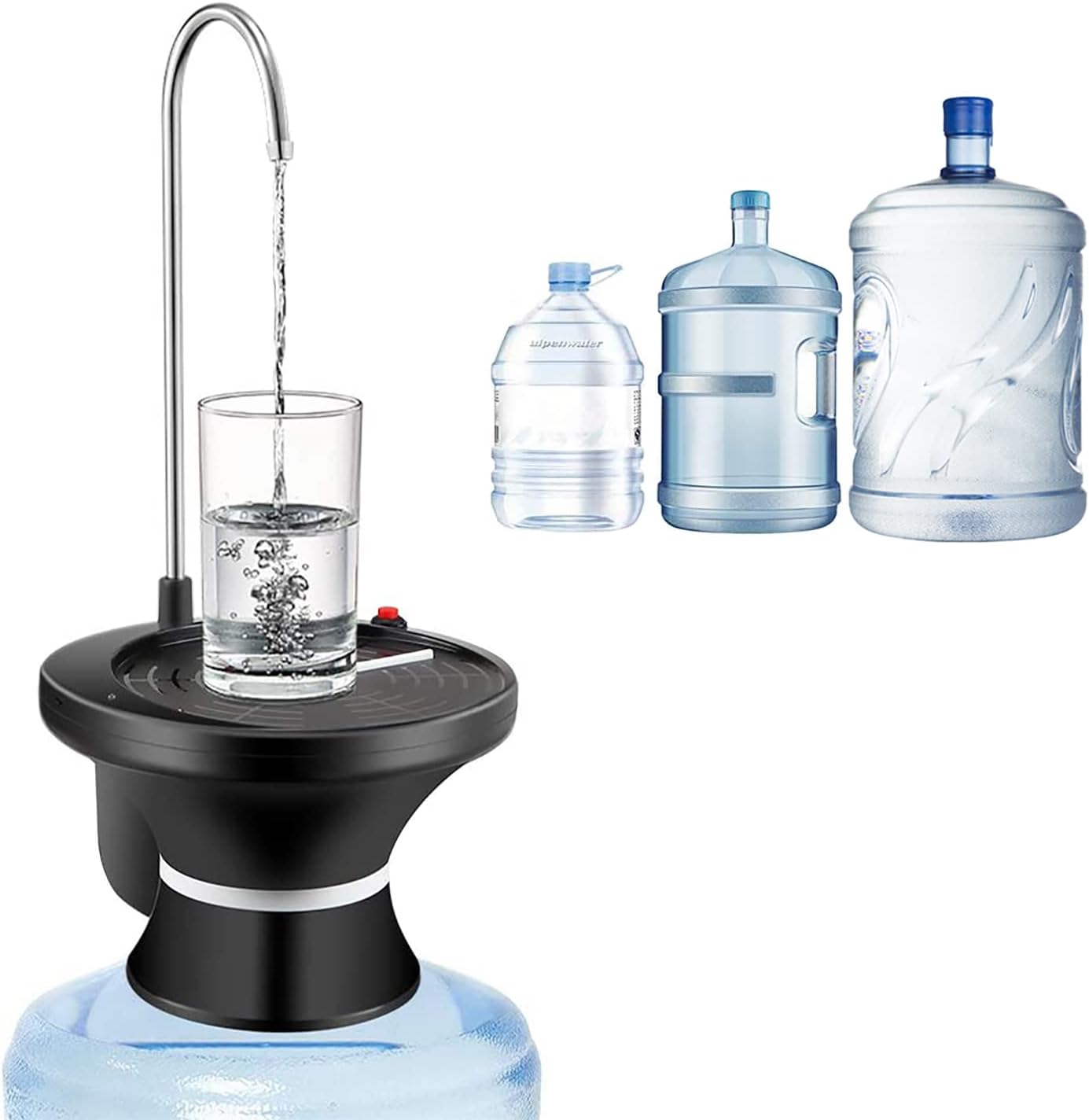 USB Electric Water Dispenser Pump for 5-Gallon Bottles, Portable Auto-Flow