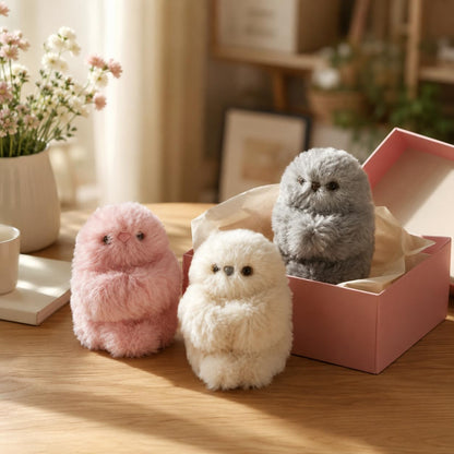 🦉 Fluffy AI Companion™ – Interactive Talking Plush Bag Charm That Responds to Your Touch