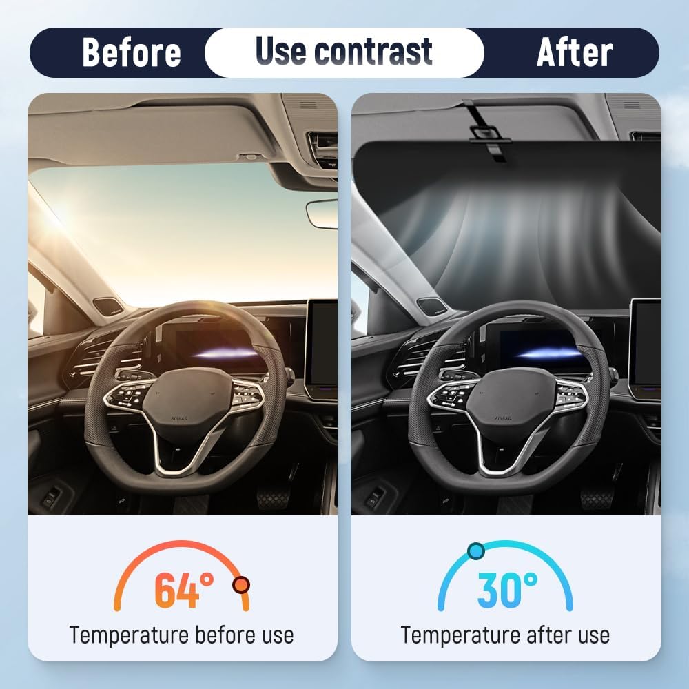 🚗☀️ VALORS™ AUTO RETRACTABLE WINDSHIELD SUN SHADE