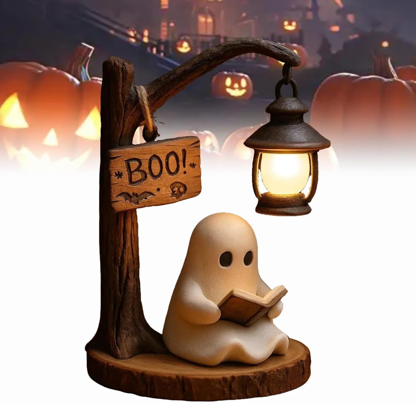👻📚 CUTE GHOST READING LAMP