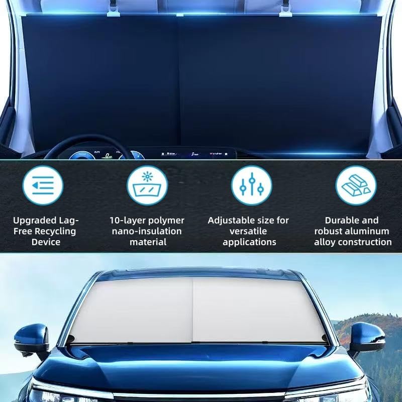 🚗☀️ VALORS™ AUTO RETRACTABLE WINDSHIELD SUN SHADE