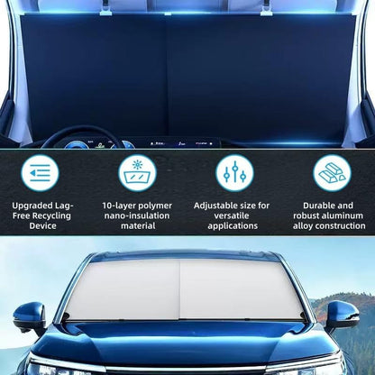 🚗☀️ VALORS™ AUTO RETRACTABLE WINDSHIELD SUN SHADE