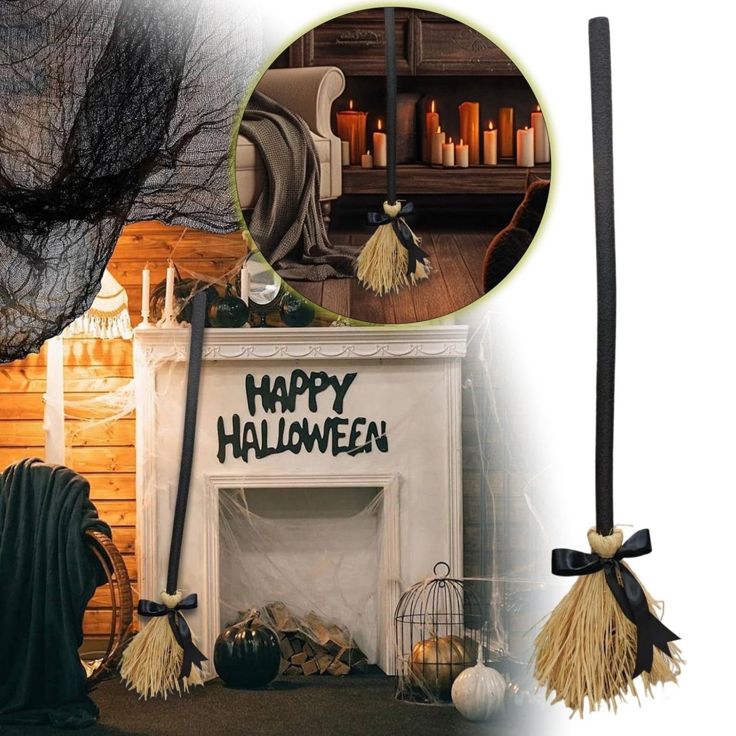 🧹HALLOWEEN FINAL CLEARANCE: THE GHOSTLY ANIMATED BROOM — FLOATS, SWAYS &amp; LAUGHS!🧹